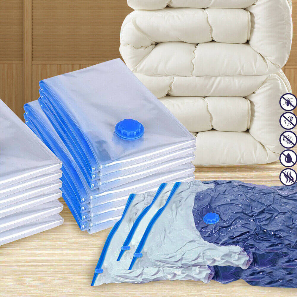 12x Vacuum Seal Storage Bags Space Saver Saving Compressed Organizer Bag X-Large