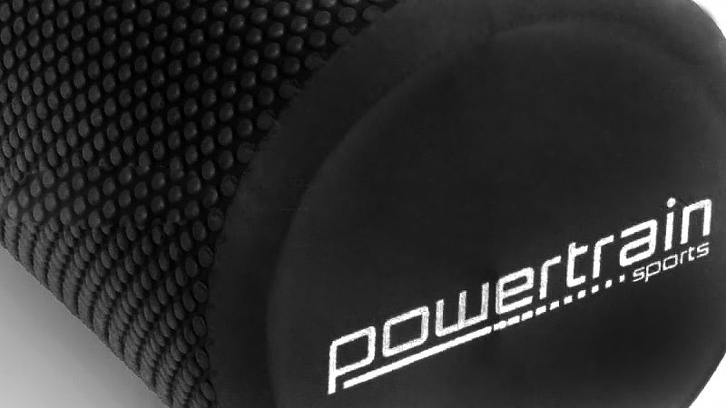 Powertrain EVA Yoga Foam Massage Roller 45x15cm - Black
