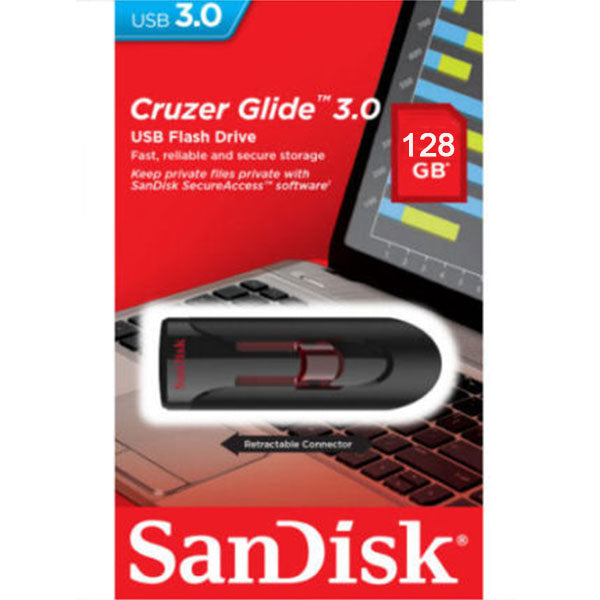 SANDISK SDCZ600-128G 128GB CZ600 CRUZER GLIDE USB 3.0 VERSION