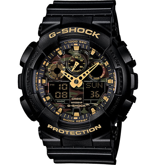 Casio G-Shock Analogue/Digital Mens Camouflage Black/Gold Watch... - Store Zone-Online Shopping Store Melbourne Australia