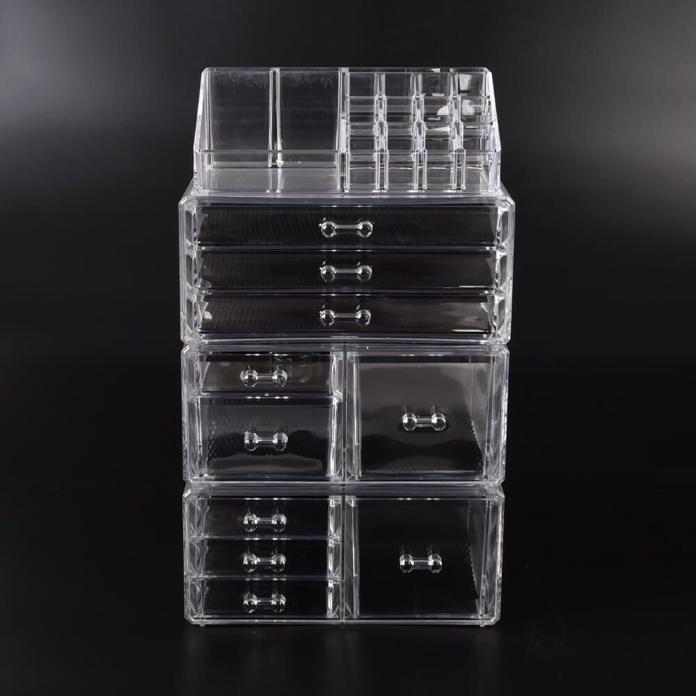 Buy 9 Drawer Clear Acrylic Cosmetic Makeup Organizer Jewellery Storage Box-Store Zone-Online Shopping Store Melbourne Australia