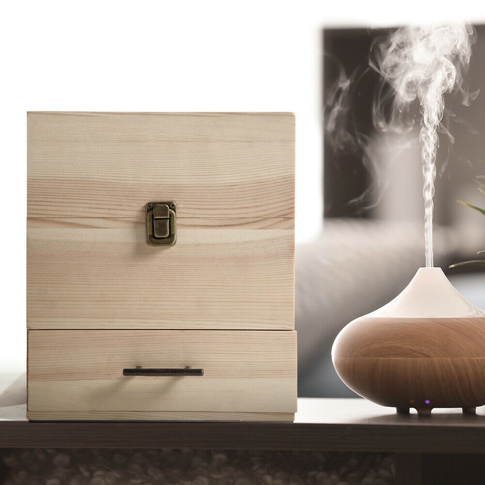 affordable Essential Oil Storage Box Wooden 59 Slots Aromatherapy Organiser Container Case-Store Zone-Online Shopping Store Melbourne Australia