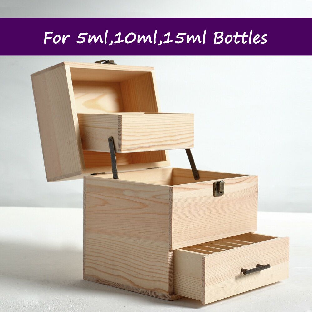 Cheap Essential Oil Storage Box Wooden 59 Slots Aromatherapy Organiser Container Case-Store Zone-Online Shopping Store Melbourne Australia