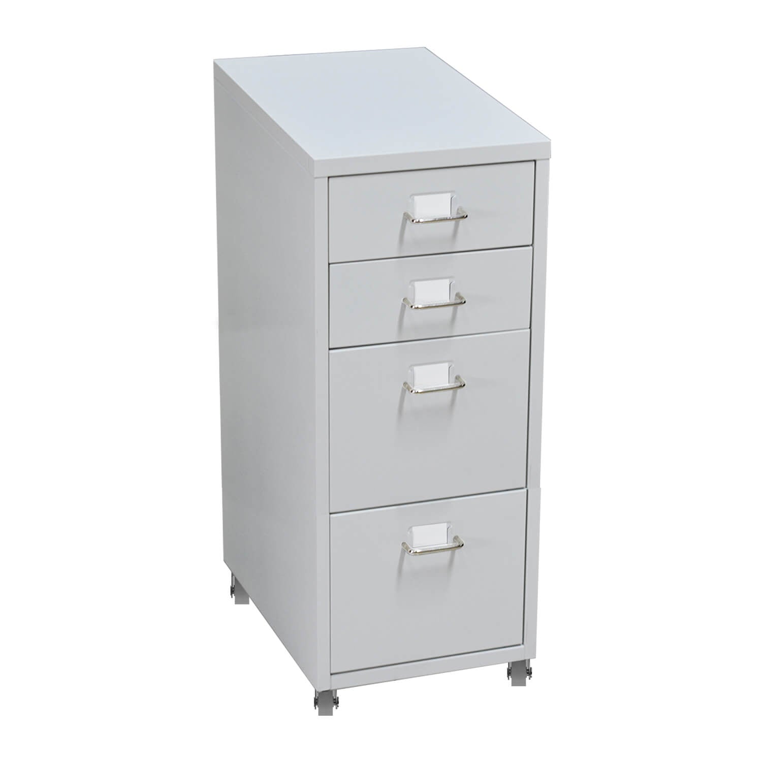 4 Tiers Steel Orgainer Metal File Cabinet With Drawers Office Furniture White