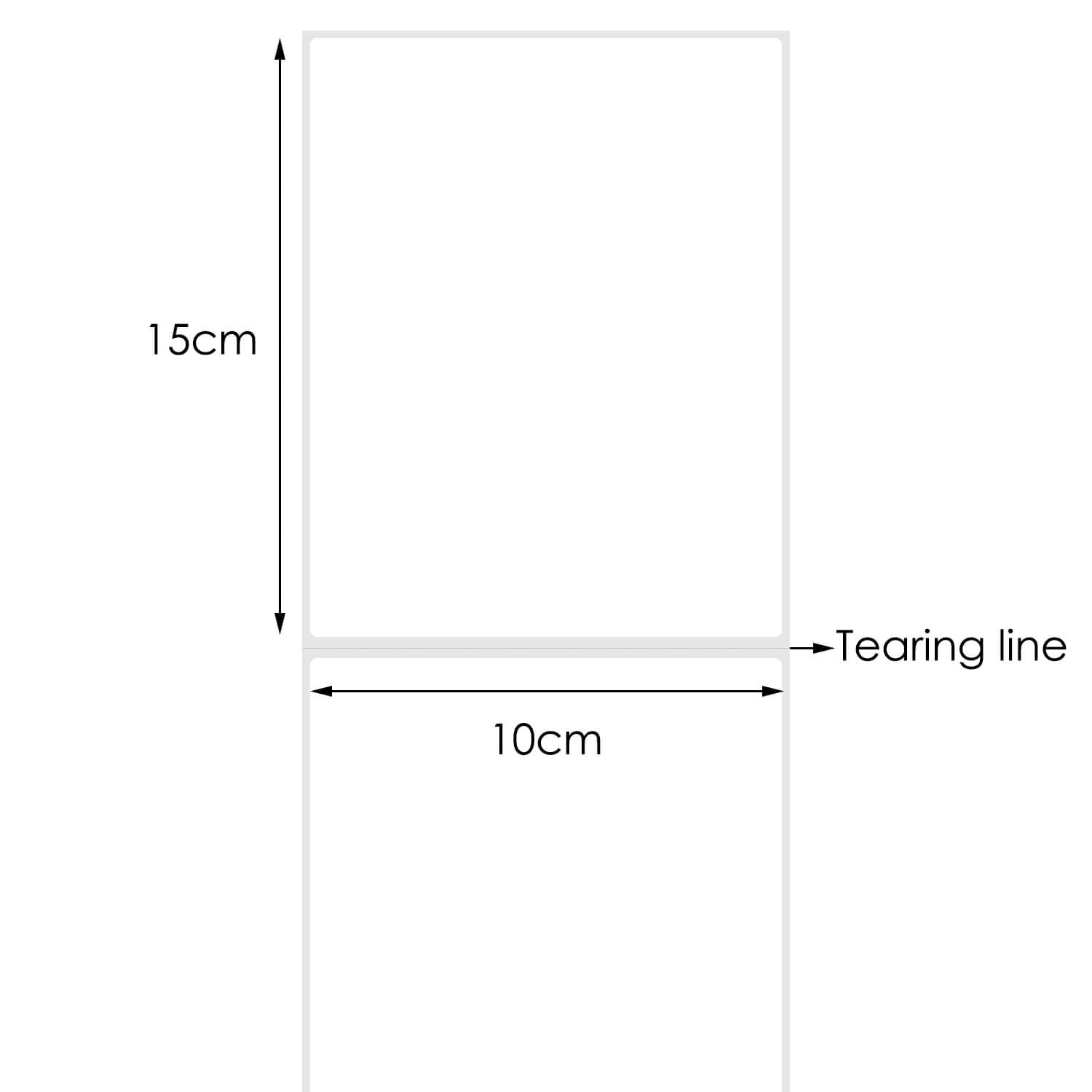 1X Thermal Direct Labels Rolls 100 X 150mm Fastway Startrack Zebra SATO DATA MAX