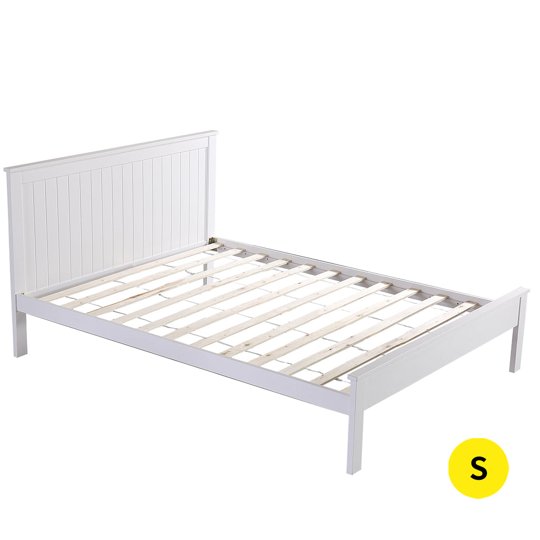 Levede Premium Pine Wood Kids Children Bed Frame Mattress Platform Single Size