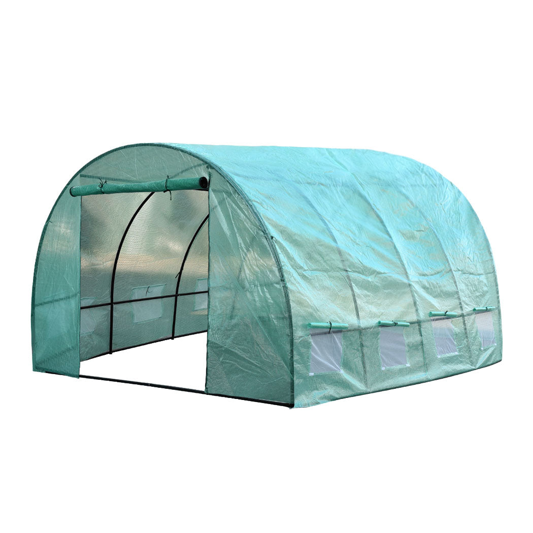 Walk In Greenhouse Garden Green House Plant Shed PE PVC Cover Arch Roof Tunnel