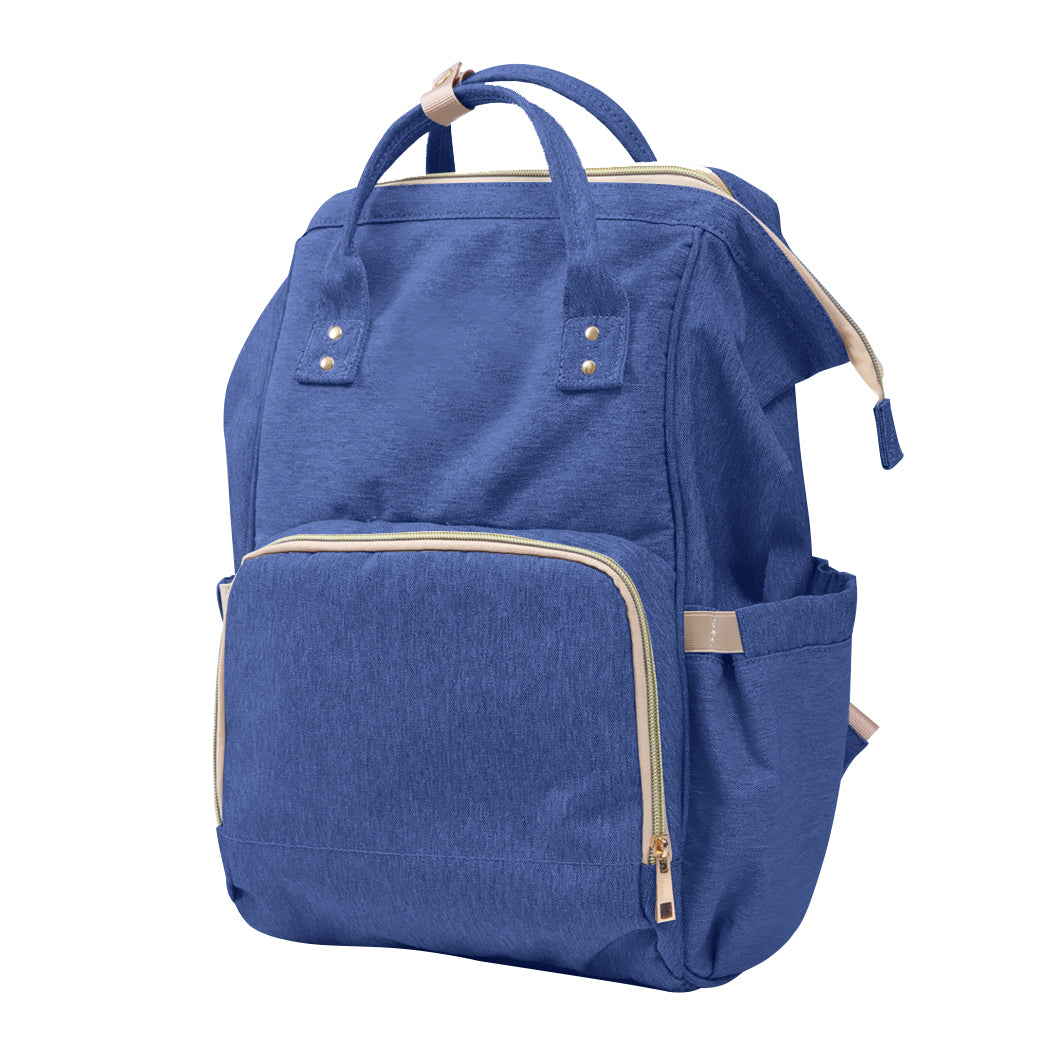 Waterproof Mummy Nappy Diaper Bag Baby Travel Changing Nursing Backpack Blue