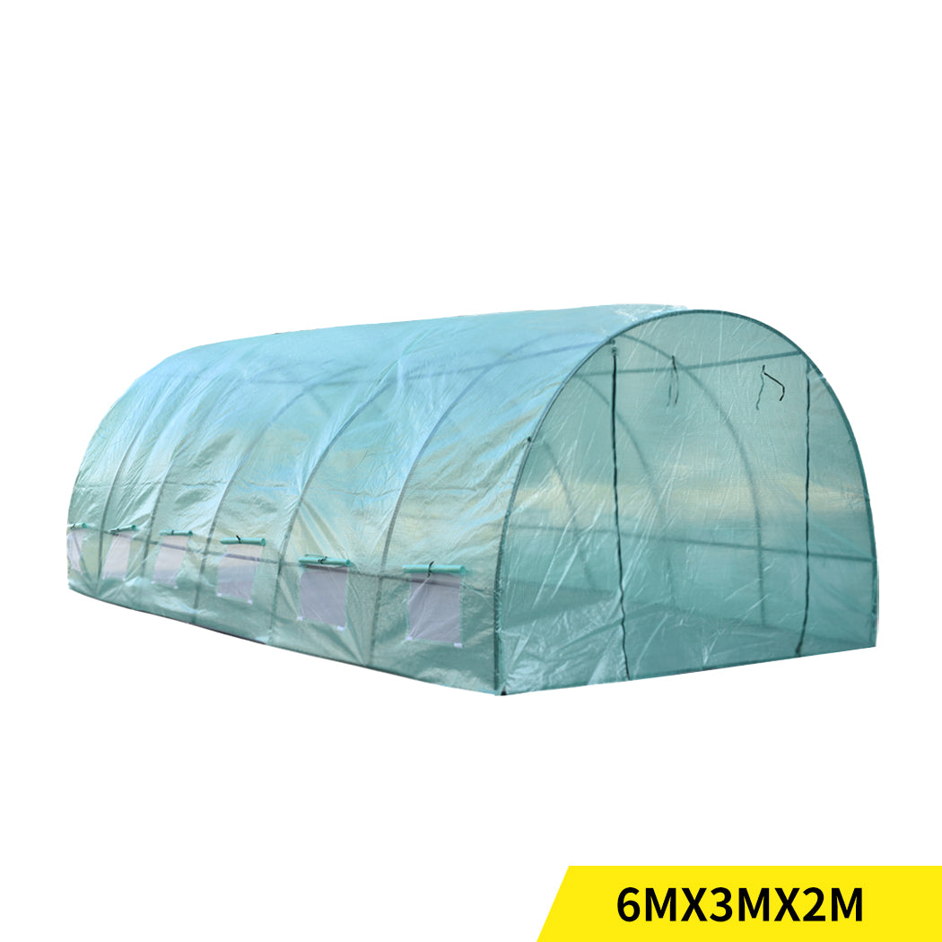 Walk In Greenhouse Garden Green House Plant Shed PE PVC Cover Arch Roof Tunnel