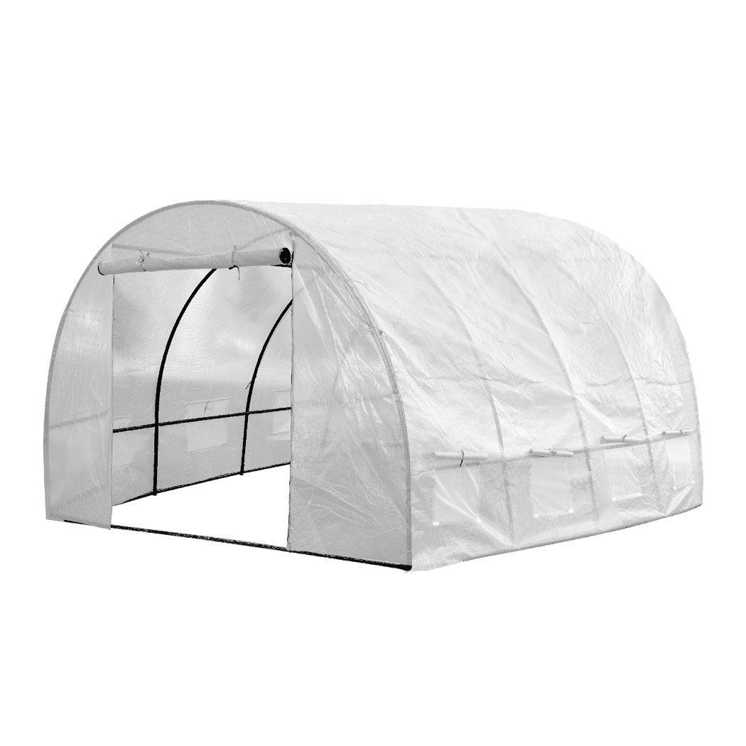 Walk In Greenhouse Garden Green House Plant Shed PE PVC Cover Arch Roof Tunnel