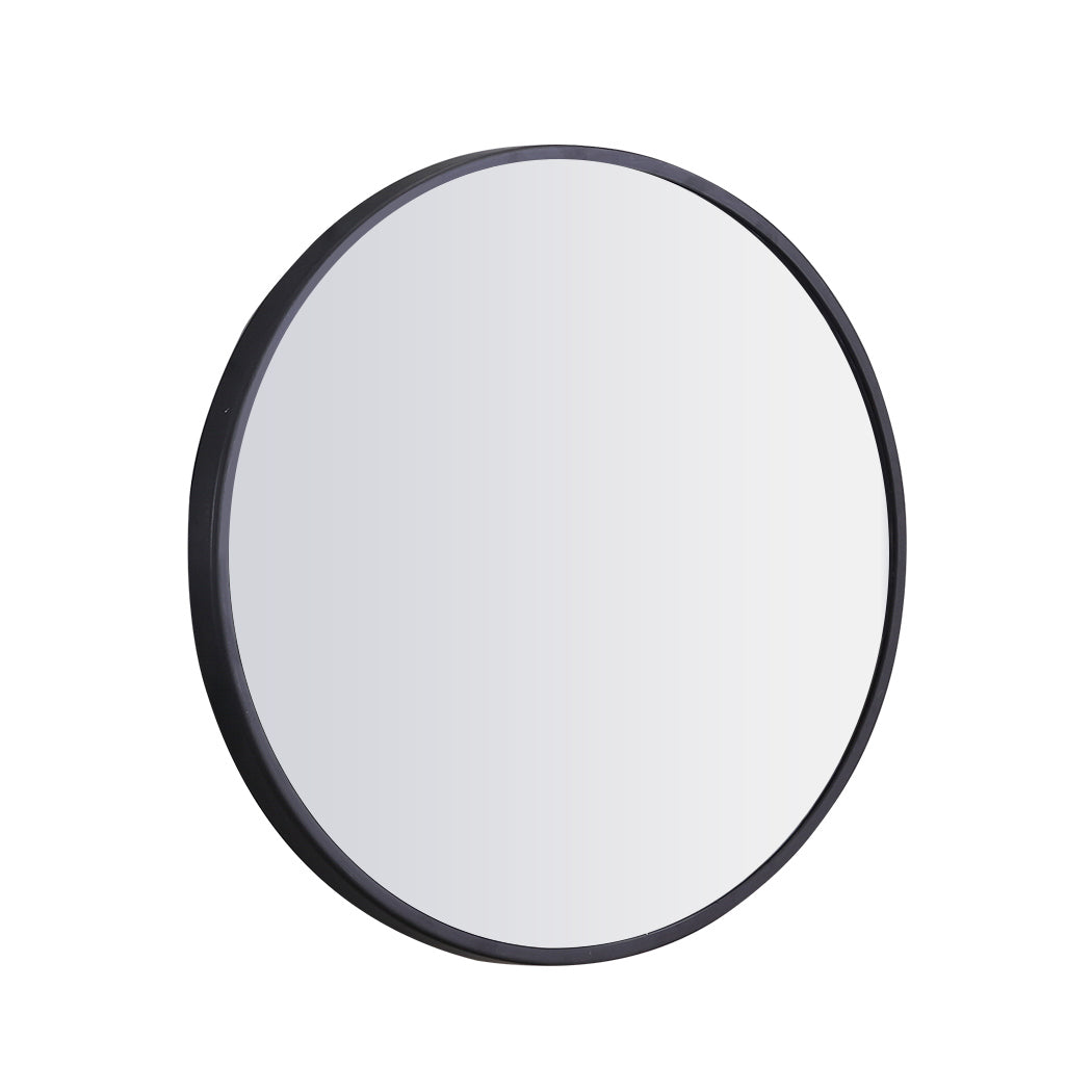 Wall Mirror Round Shaped Bathroom Makeup Mirrors Smooth Edge 70CM