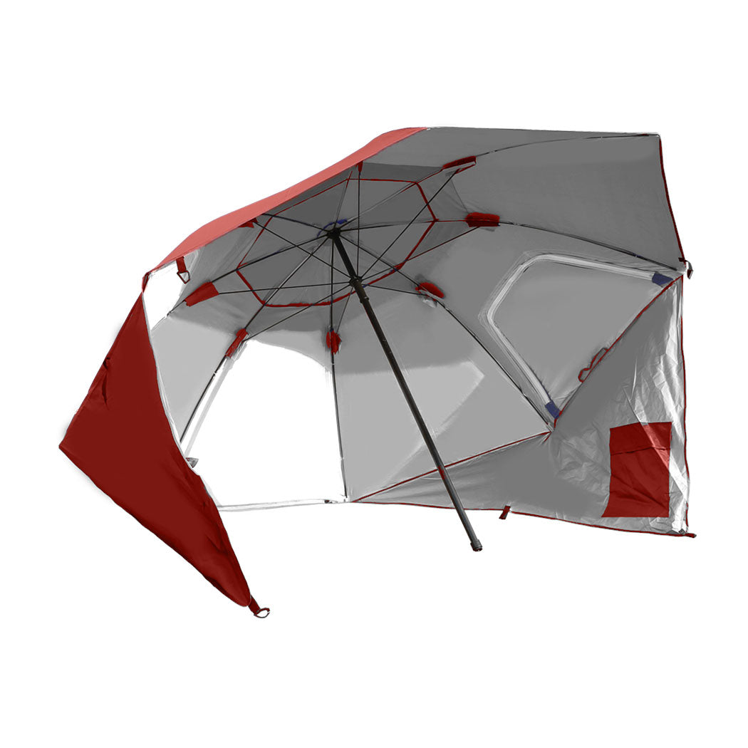 Umbrella Beach Outdoor Umbrellas Sun Shade Weather Patio Garden Shelter 2M Red