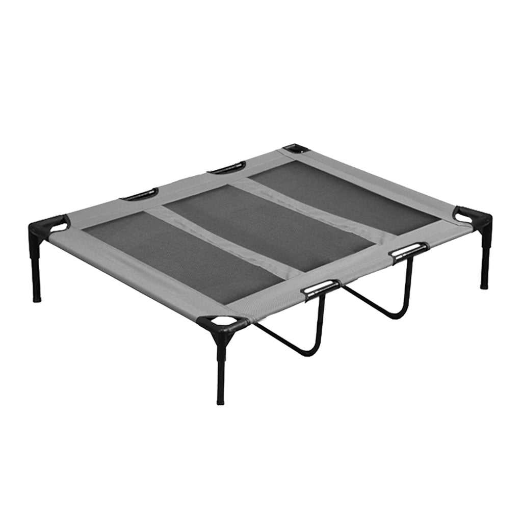PaWz Heavy Duty Pet Bed Trampoline Dog Puppy Cat Hammock Mesh  Canvas XL Grey