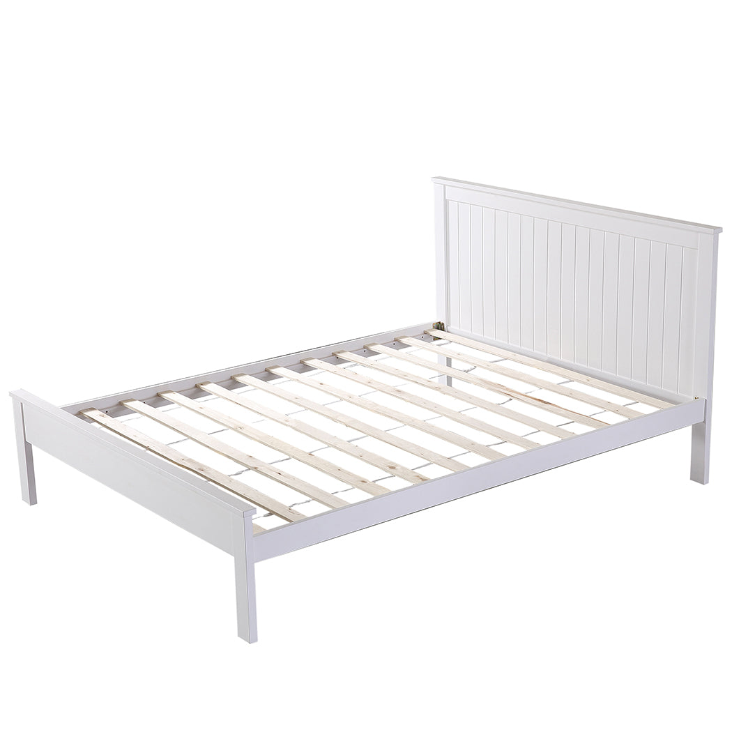 Levede Premium Pine Wood Kids Children Bed Frame Mattress Platform Single Size