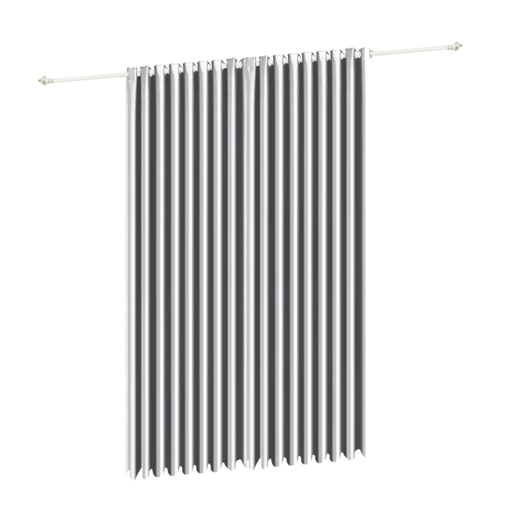 Deluxe Blockout Curtain 3 Layers Eyelet Pure Fabric Room Darkening Single Pannel