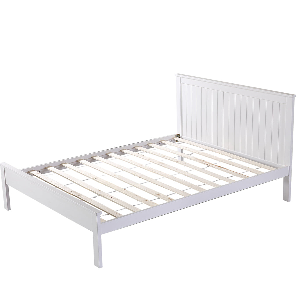 Levede Pine Wood Kids Children Bed Frame Mattress Platform Base King Single Size