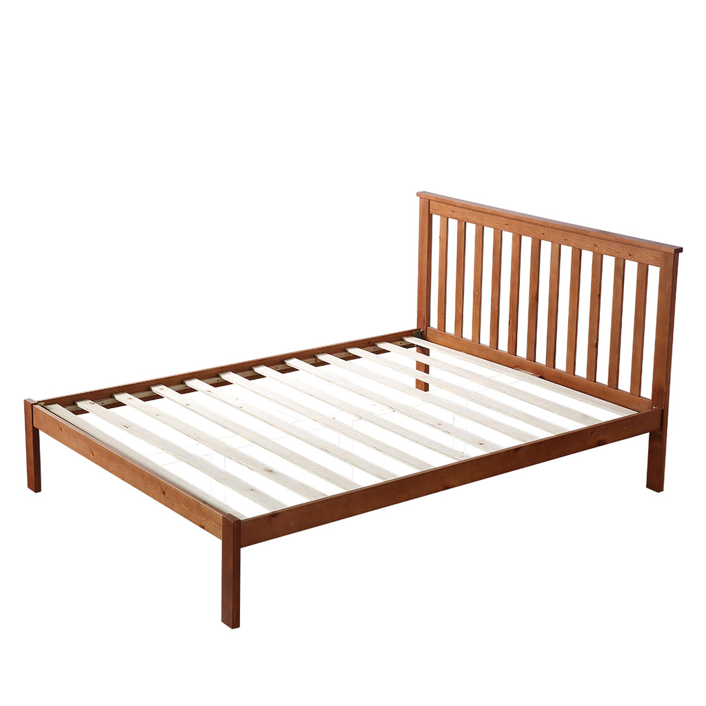 Levede Pine Wood Kids Children Bed Frame Mattress Platform Base King Single Size