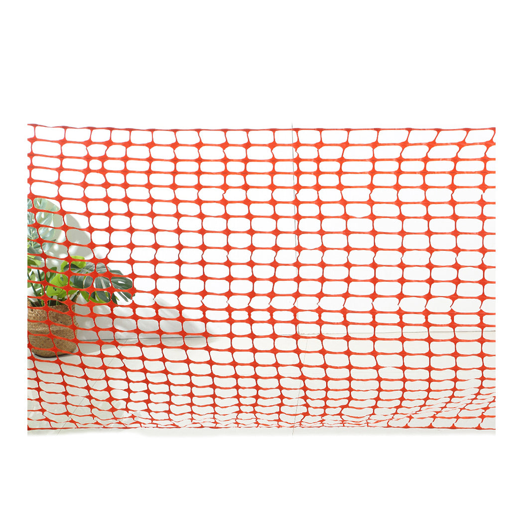 1 Pcs 1x50M Landscape Barrier Mesh Orange Plastic Trellis Fencing Safety Outdoor