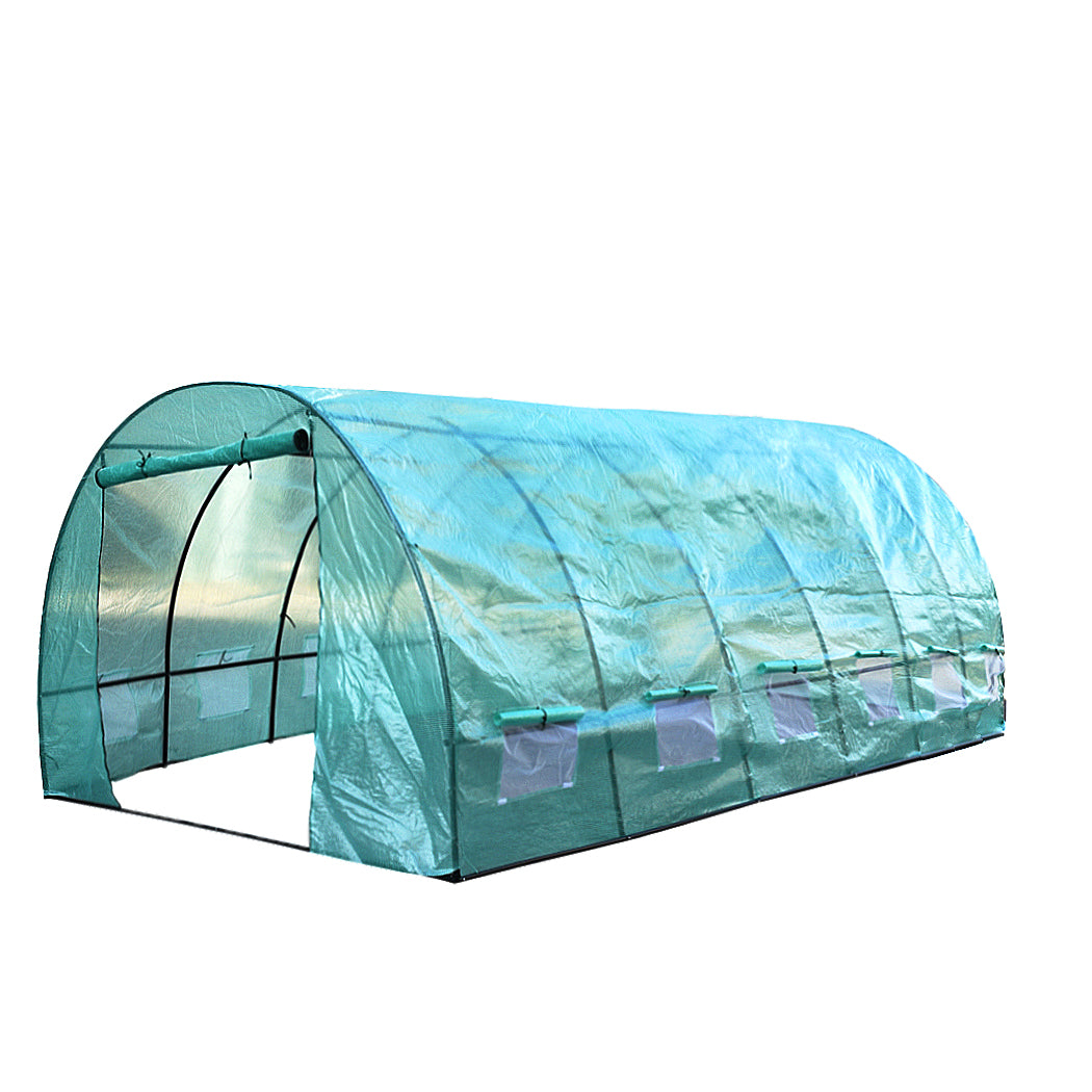 Walk In Greenhouse Garden Green House Plant Shed PE PVC Cover Arch Roof Tunnel
