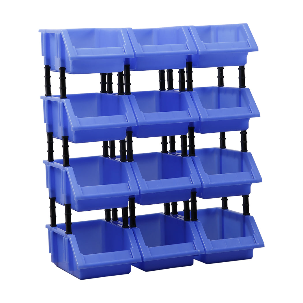 6 Plastic Parts Tools Spare Parts Storage Bins Boxes Organizer Warehouse Garage