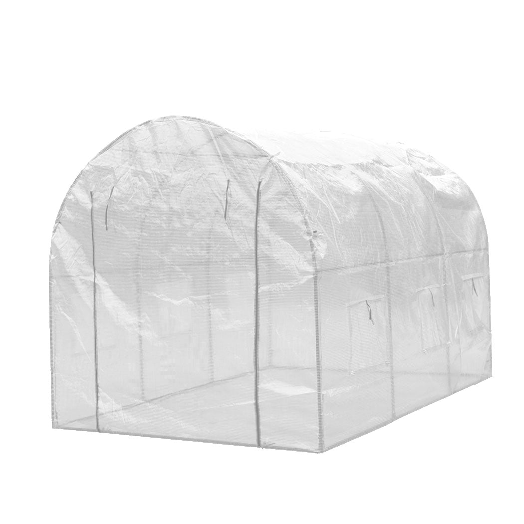 Walk In Greenhouse Garden Green House Plant Shed PE PVC Cover Arch Roof Tunnel