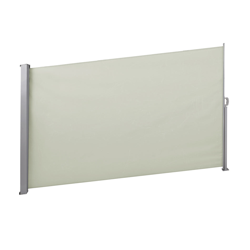 1.8x3M Retractable Side Awning Shade Home Patio Garden Terrace Screen Sand