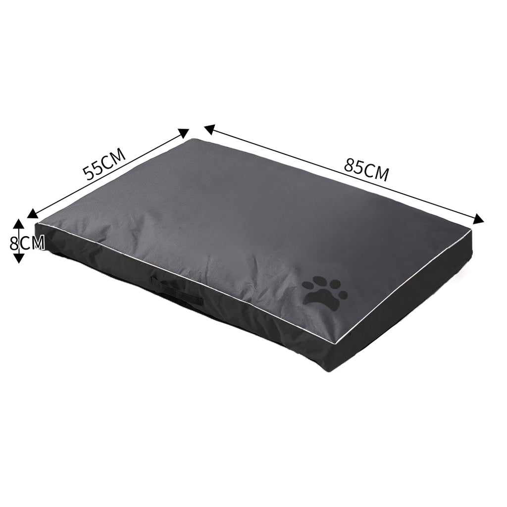 PaWz Pet Bed Mattress Dog Cat Pad Mat Summer Winter Cushion Pillow Size L Black
