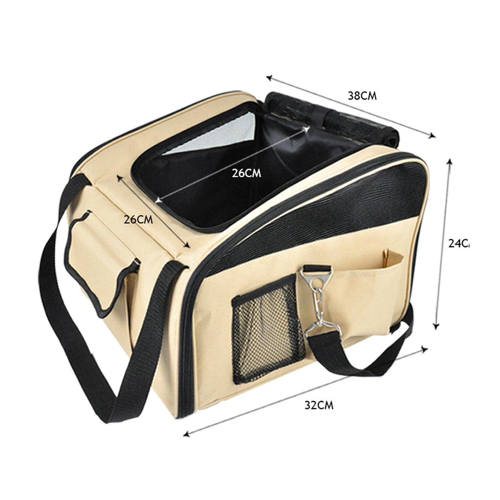 PaWz Pet Car Booster Seat Basket Puppy Cat Dog Carrier Travel Protector Safety L