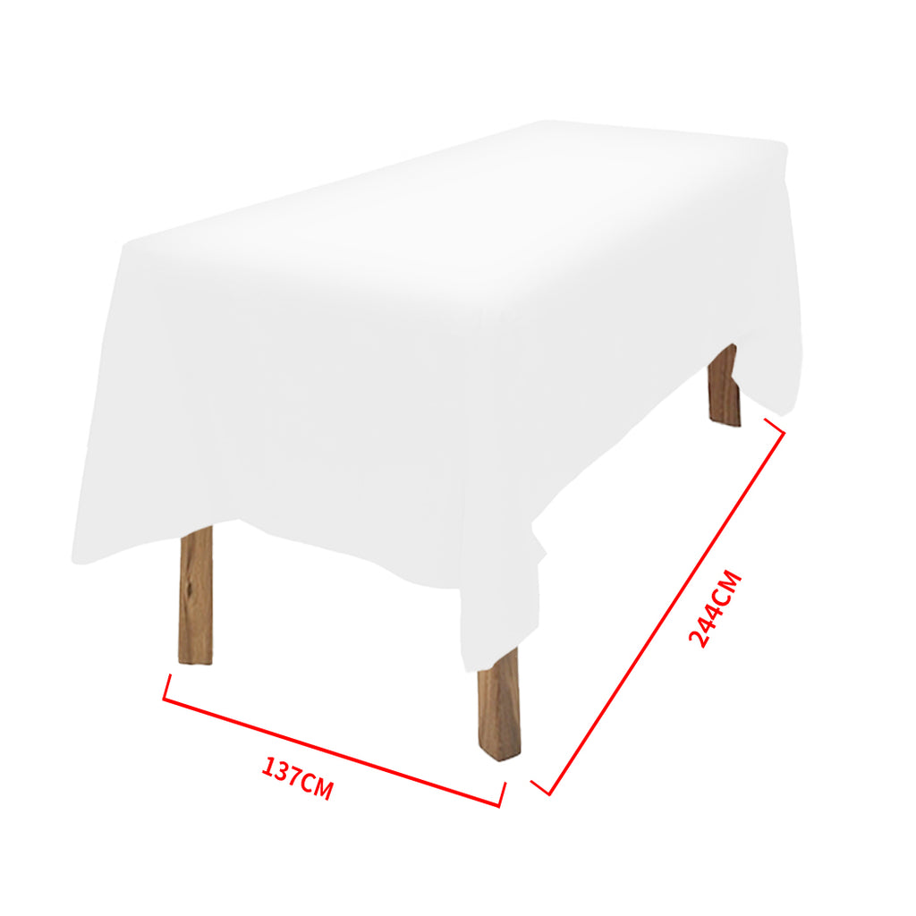 Tablecloths Wedding Tablecloth Rectangle Square Event Fitted Table Cloth White