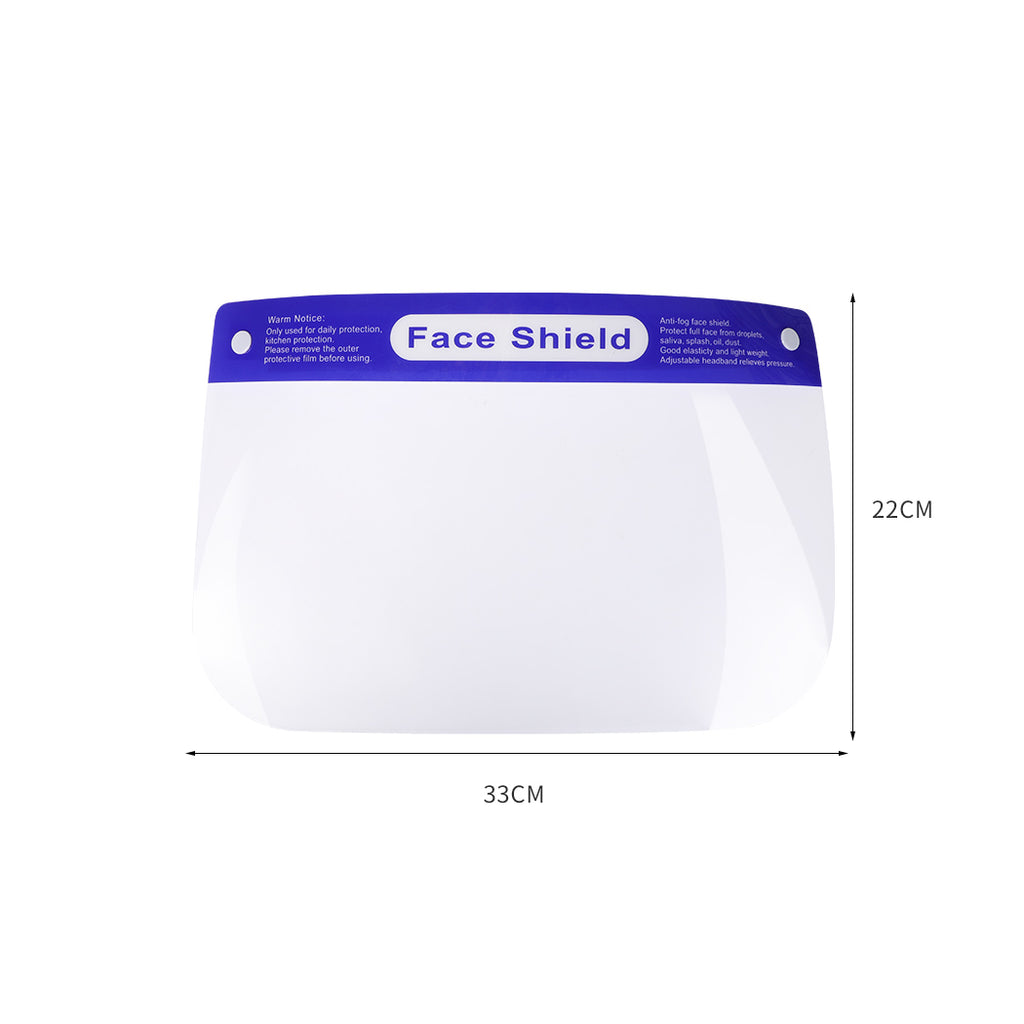 Face Shield Mask Clear Full Shields Visor Safety Cover Protective Anti Fog x2