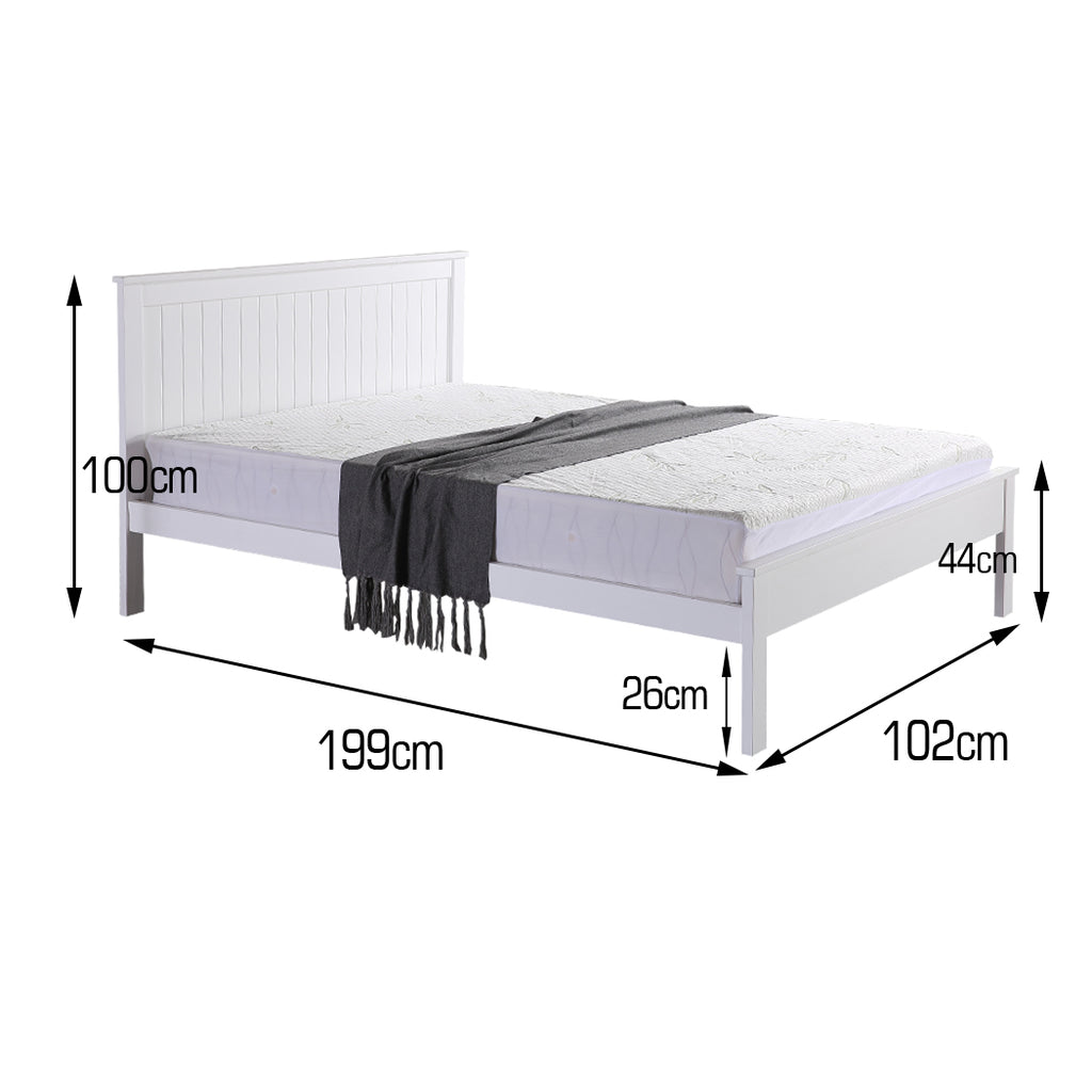 Levede Premium Pine Wood Kids Children Bed Frame Mattress Platform Single Size