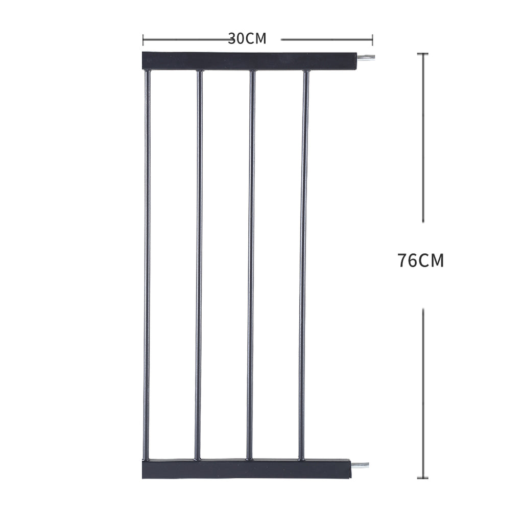 Baby Kids Pet Safety Security Gate Stair Barrier Doors Extension Panels 30cm BK