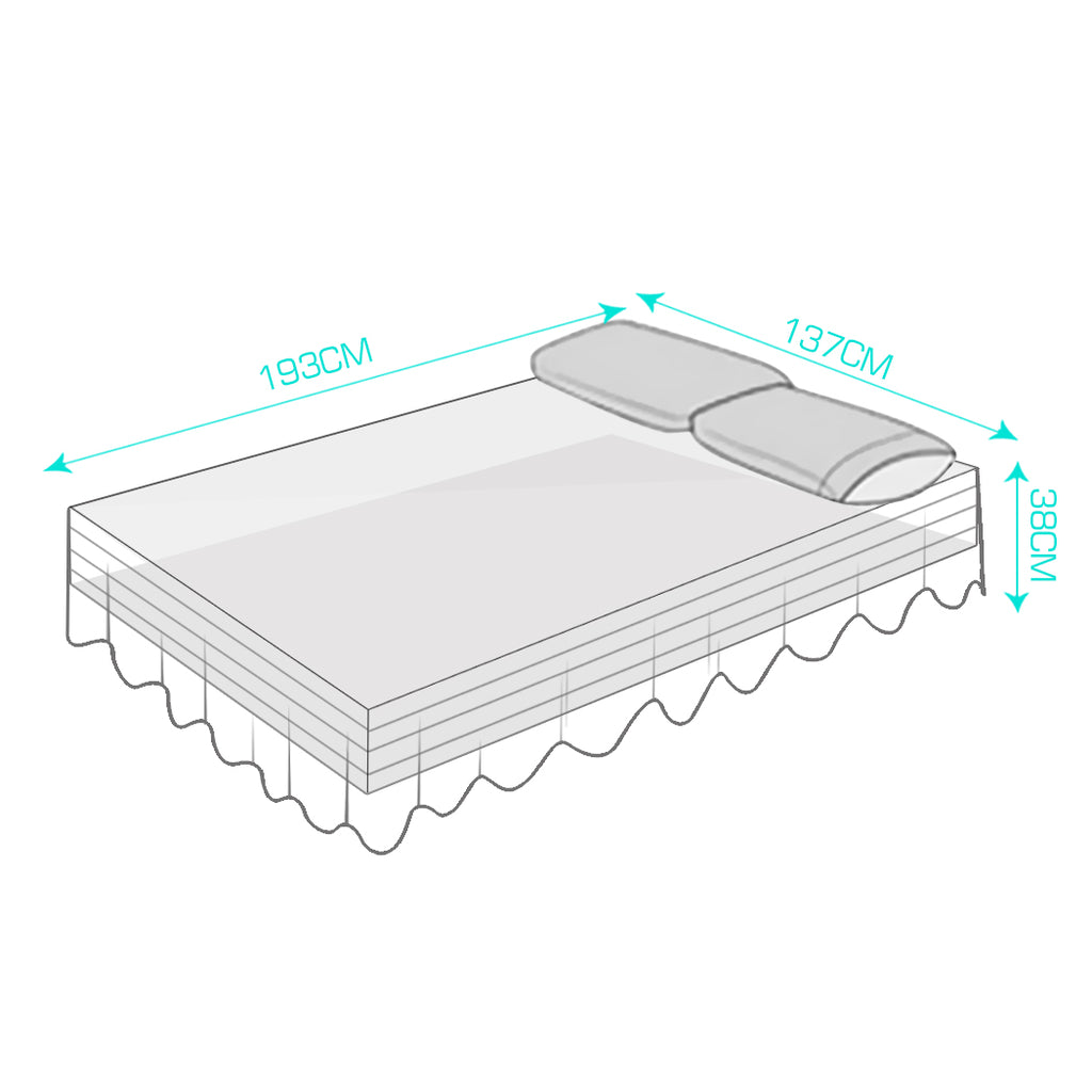 DreamZ Ultra Soft Microfiber Elastic Bed Skirt in Double Size Turquoise Colour