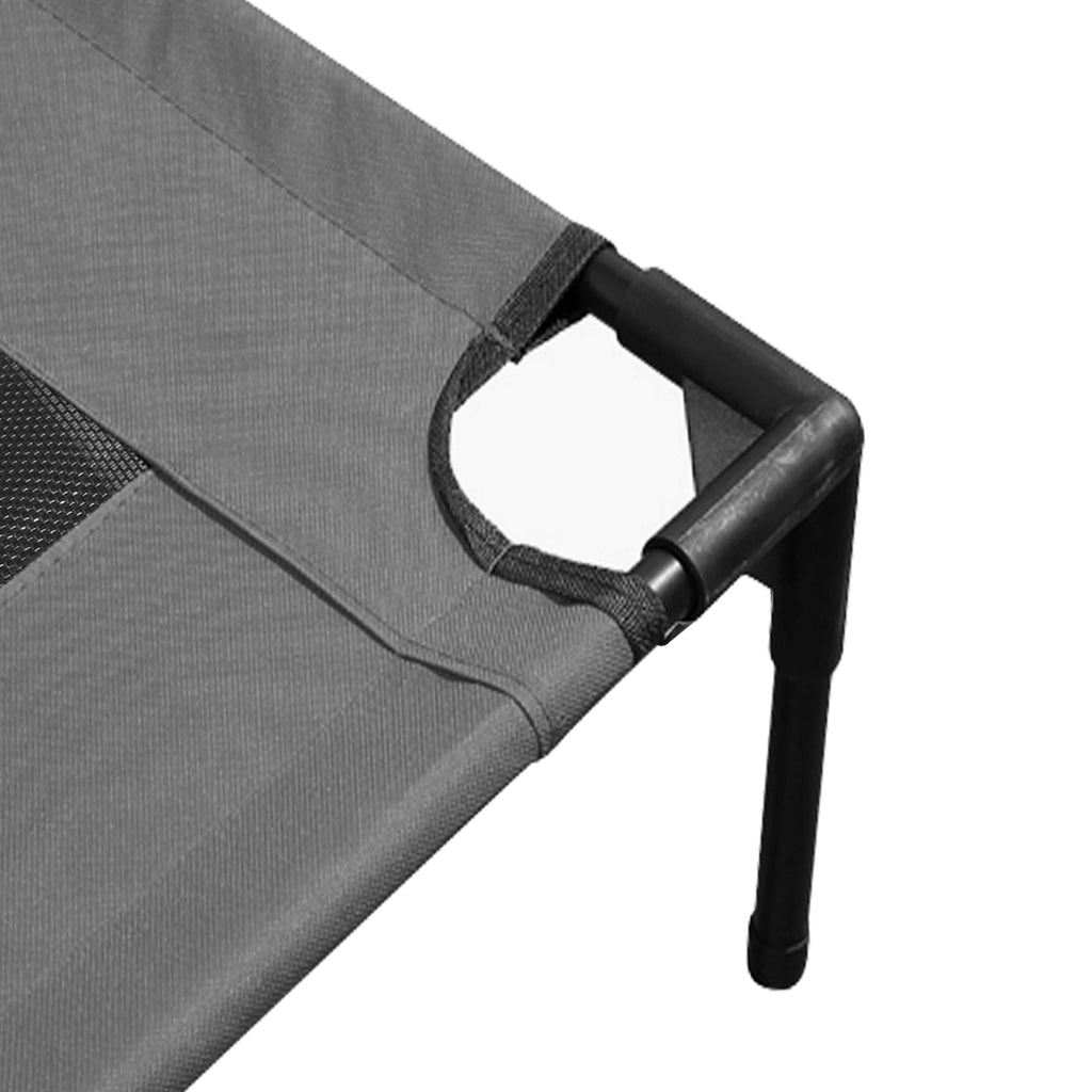 PaWz Heavy Duty Pet Bed Trampoline Dog Puppy Cat Hammock Mesh  Canvas XL Grey