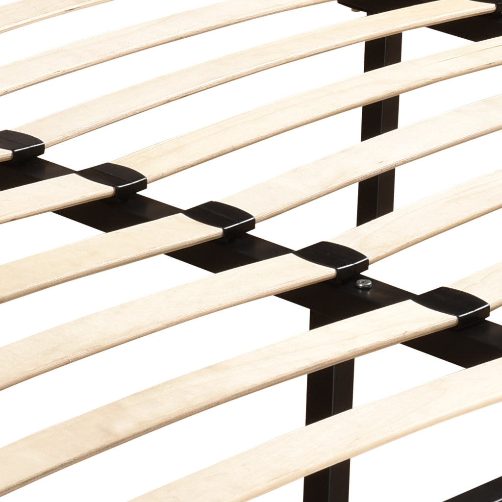 Levede Metal Bed Frame Mattress Base with Timber Slats Air BnB Super King Size