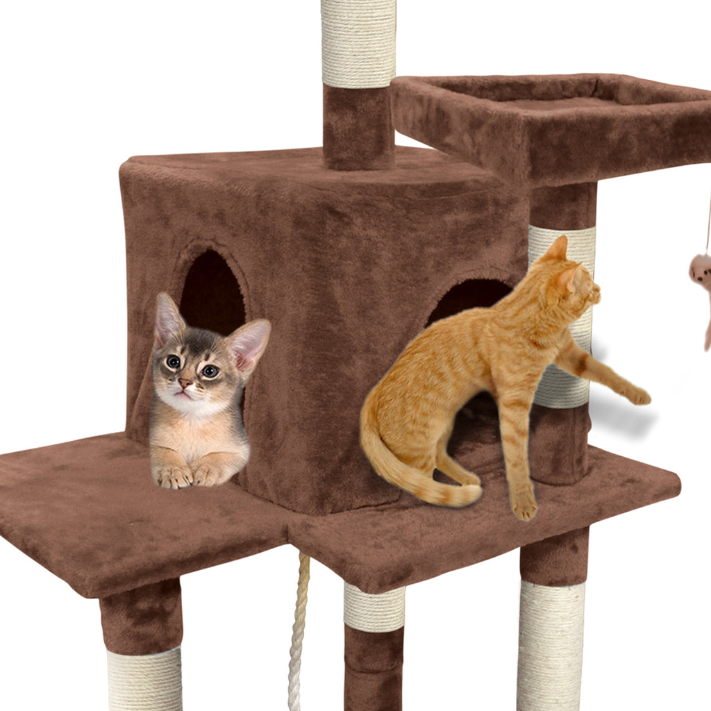 PaWz 1.45M Cat Scratching Post Tree Gym House Condo Furniture Scratcher Tower
