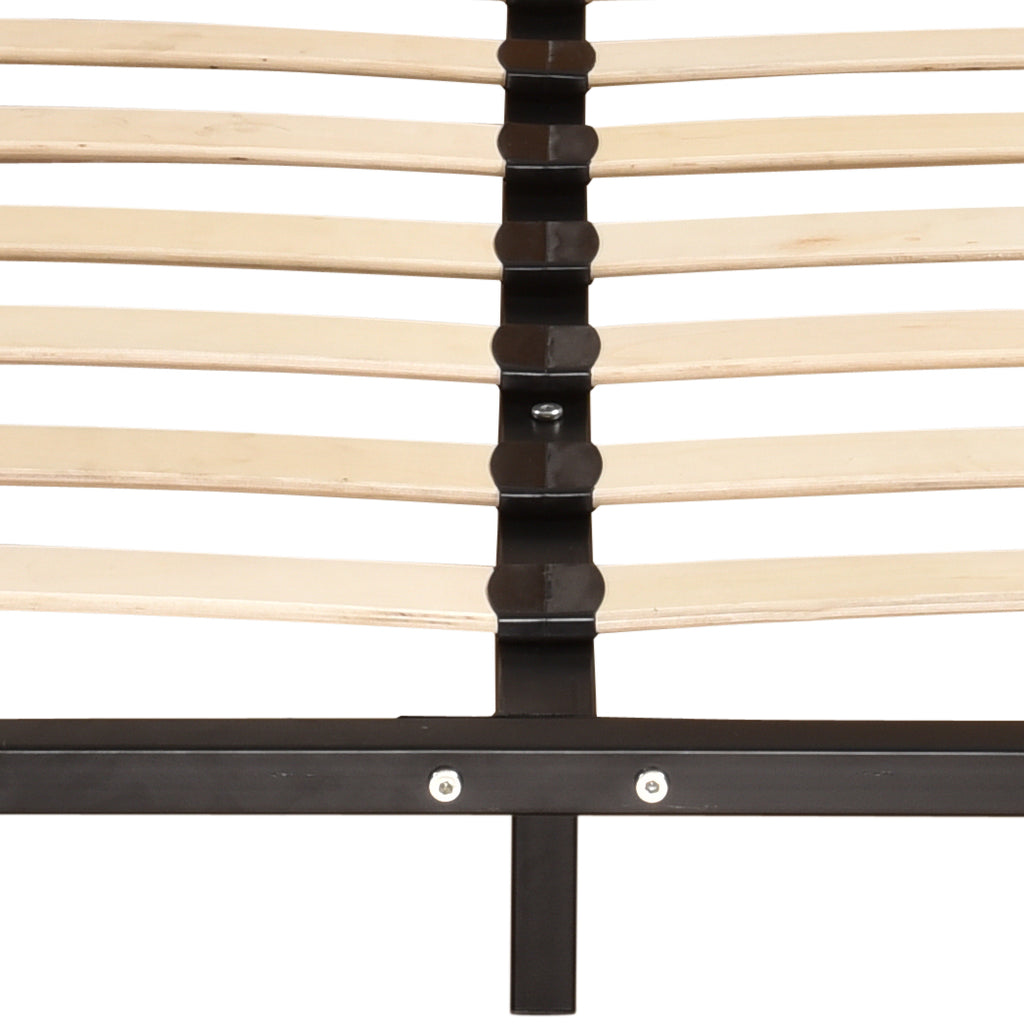 Levede Metal Bed Frame Mattress Base with Timber Slats Air BnB Super King Size