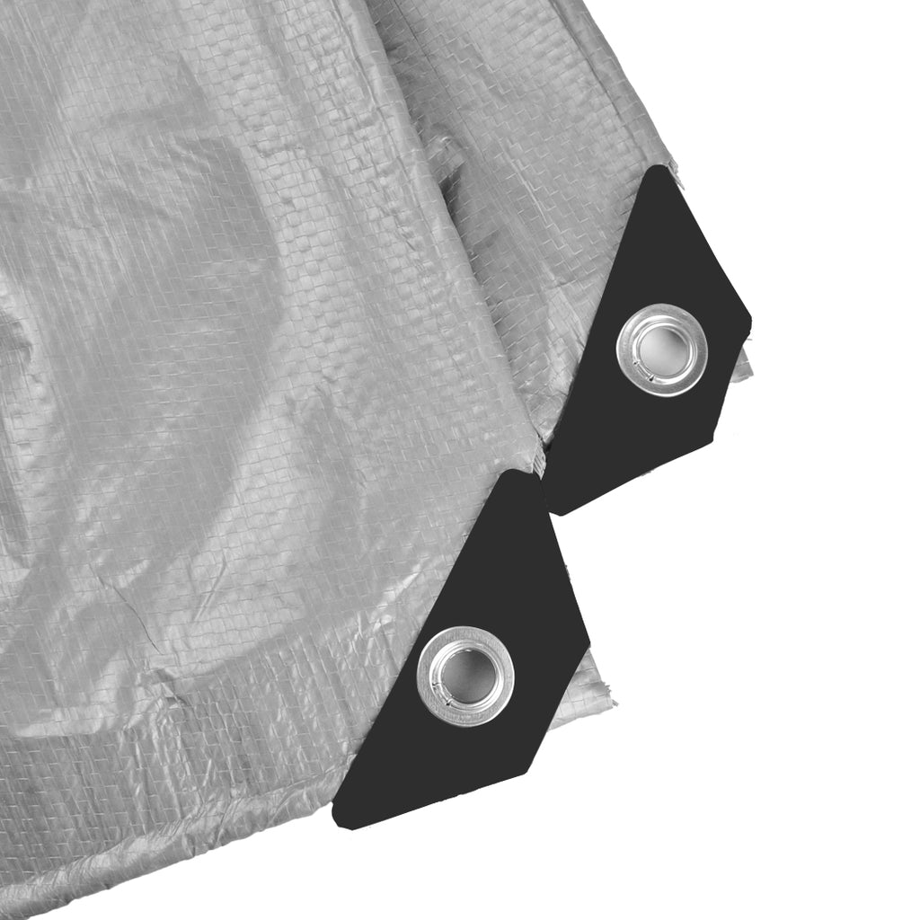 6.1x7.3M Heavy Duty Poly Tarps 200gsm PE Tarpaulin Camping Cover UV Rot Proof