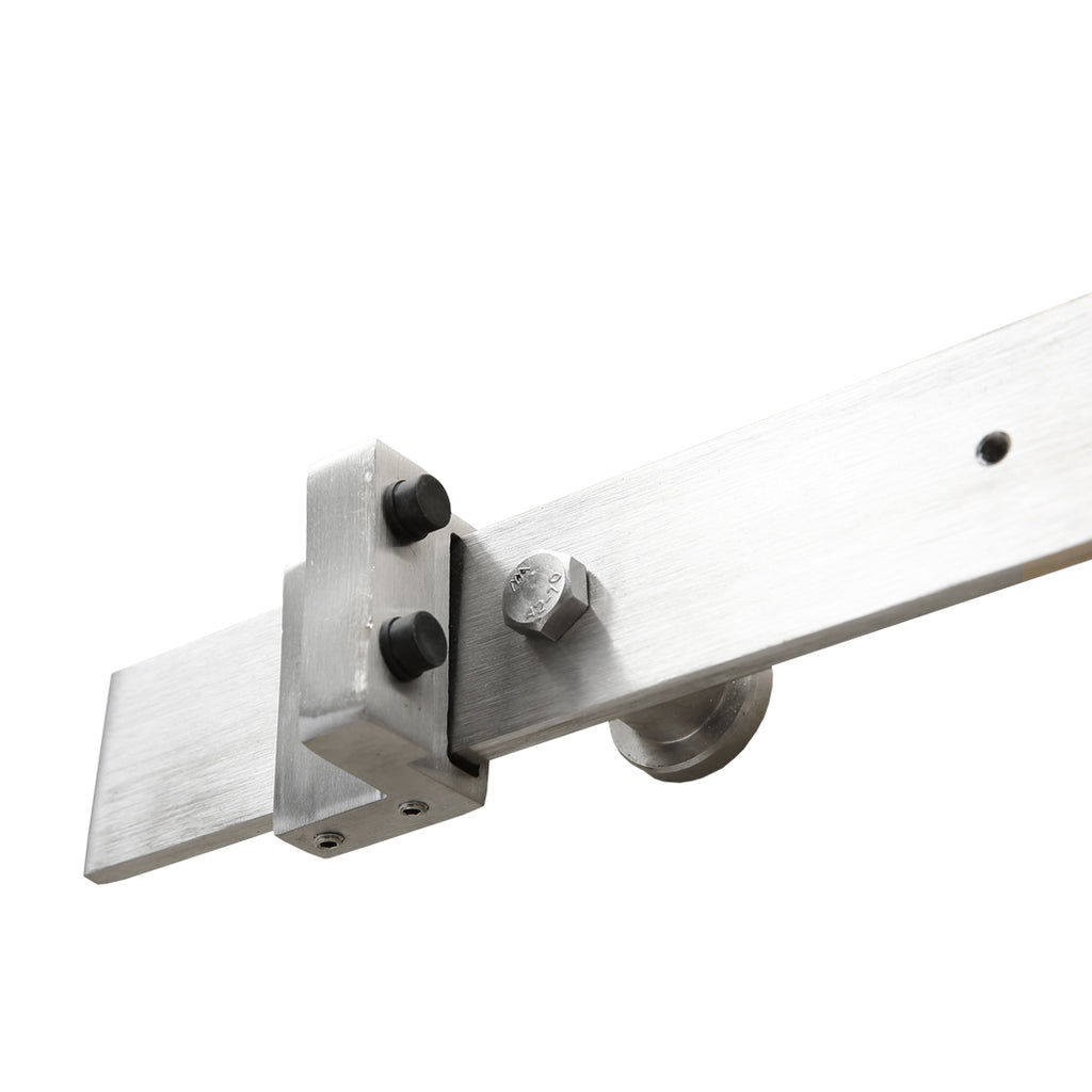 2.44M Antique Classic Style Single Sliding Barn Door Hardware Track Roller Kit