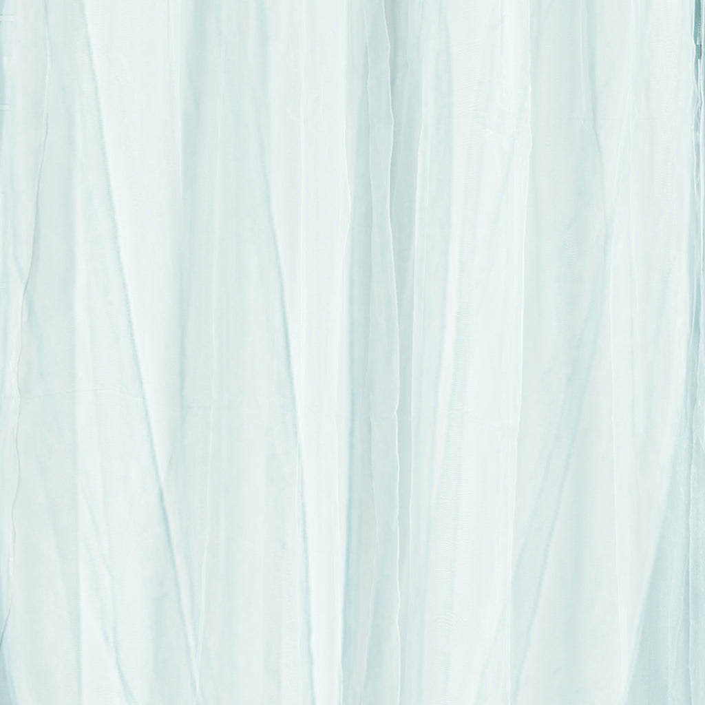 2x Blockout Curtains Panels 3 Layers with Gauze Room Darkening 140x244cm Aqua