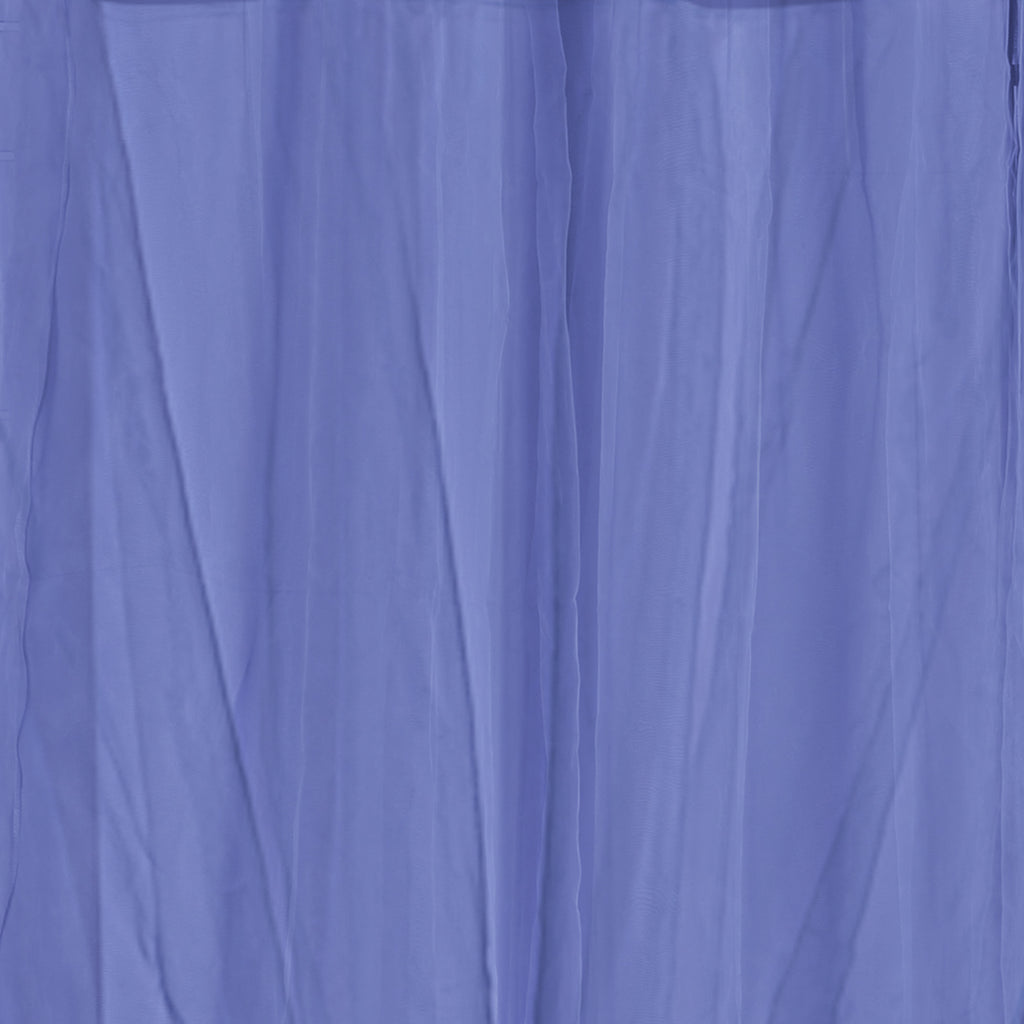 2x Blockout Curtains Panels 3 Layers with Gauze Room Darkening 140x213cm Navy