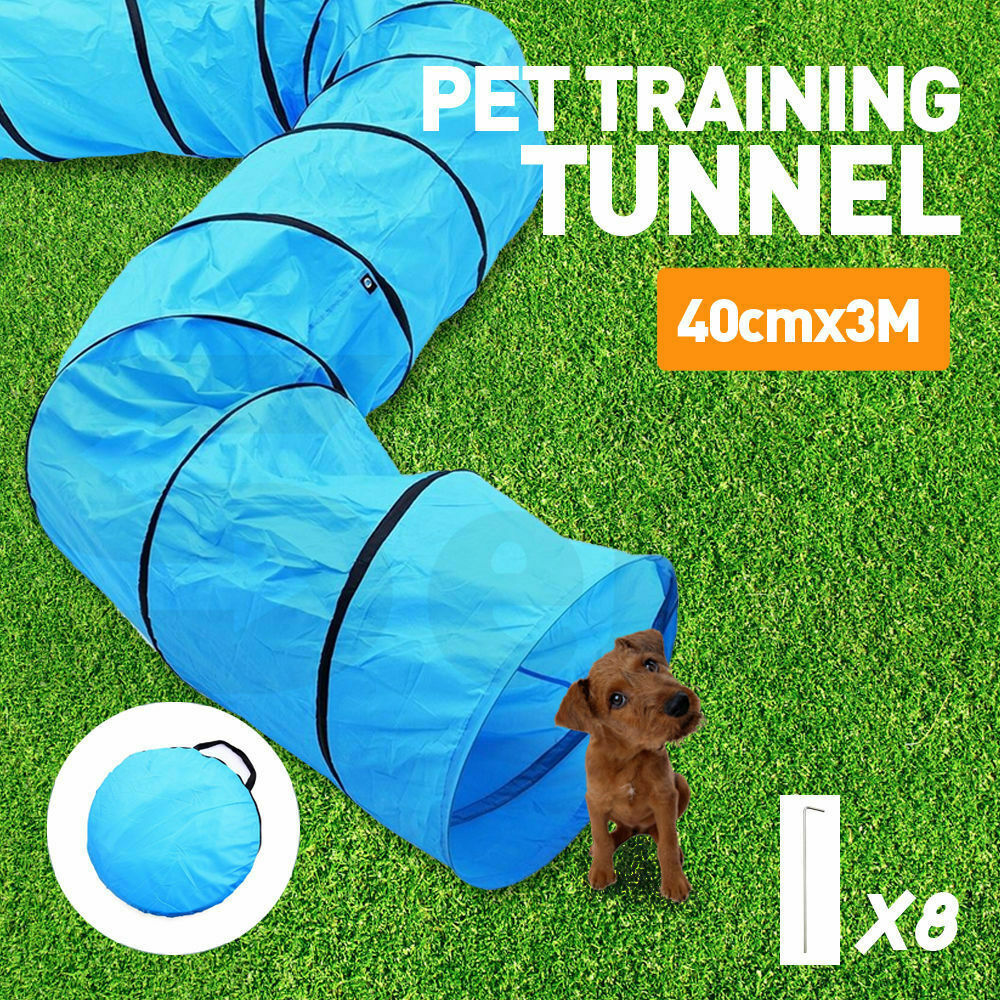 PaWz 40CMx3M Outdoor Pet Dog Agility Training Activity Exercise Long Tunnel