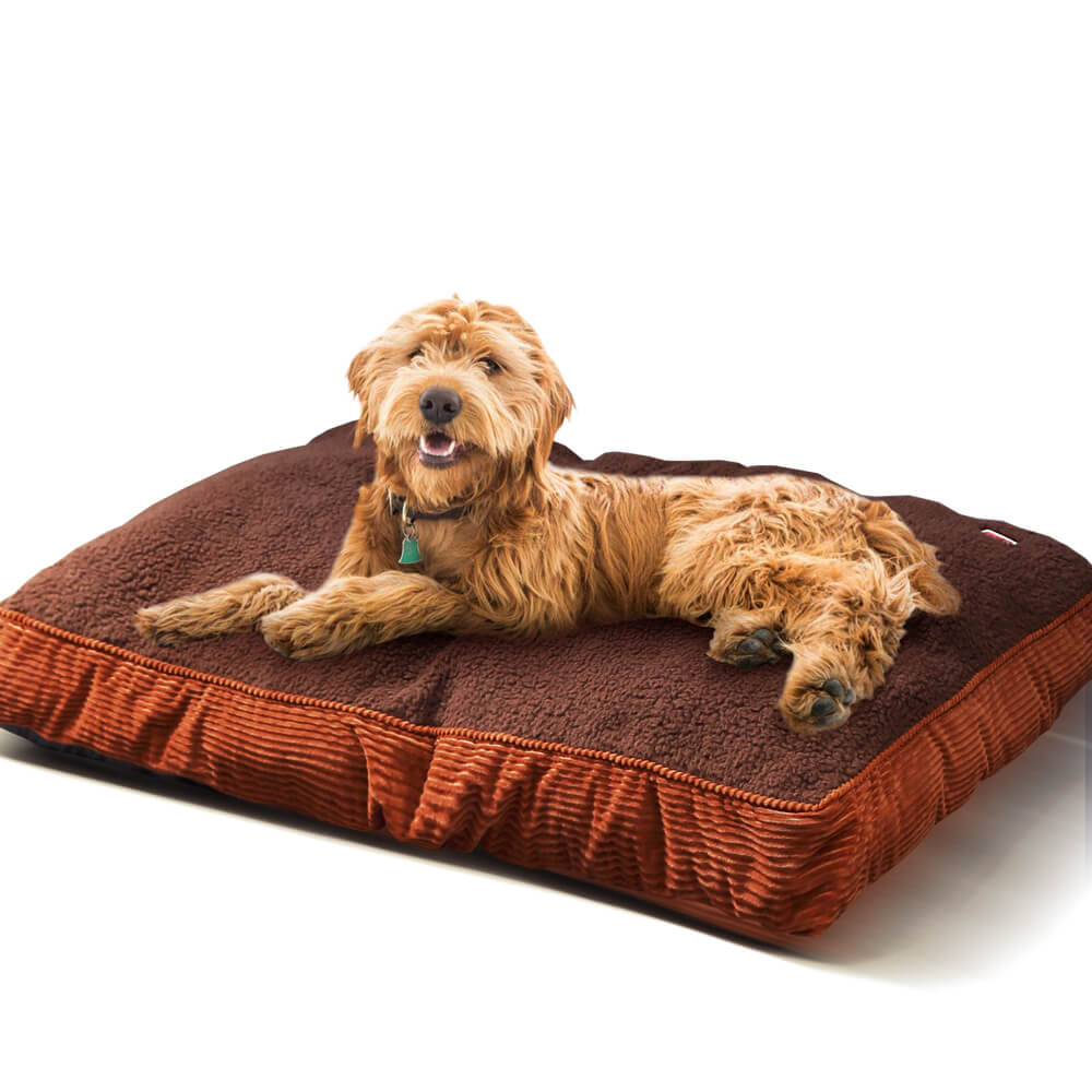 PaWz Pet Bed Mattress Dog Cat Pad Mat Puppy Cushion Soft Warm Washable M Brown