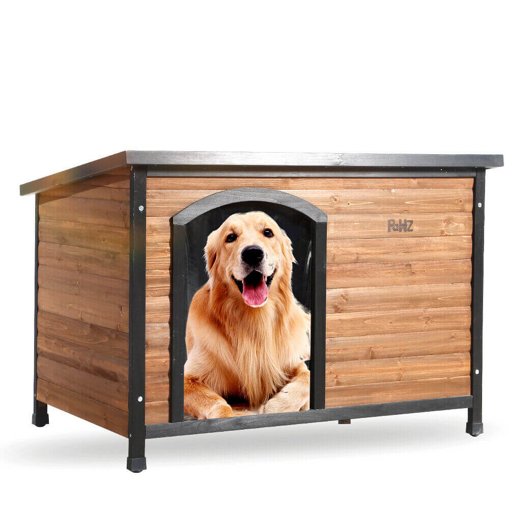 PaWz All Weather Dog Kennel Kennels Outdoor Wooden Pet House Puppy Large