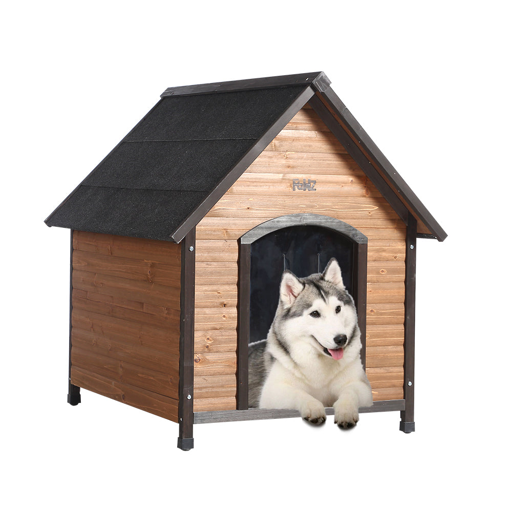 PaWz All Weather Dog Kennel Kennels Outdoor Wooden Pet House Puppy Large