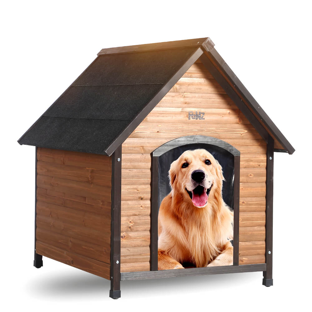 PaWz All Weather Dog Kennel Kennels Outdoor Wooden Pet House Puppy Large