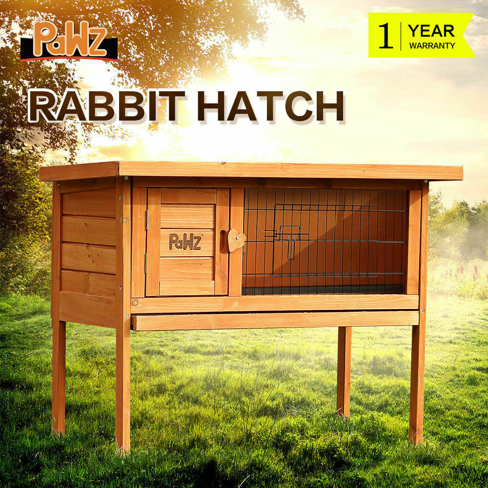 PaWz Wooden Rabbit Hutch Chicken Hen Chock House Run Runs Coop Guinea Pig Cage