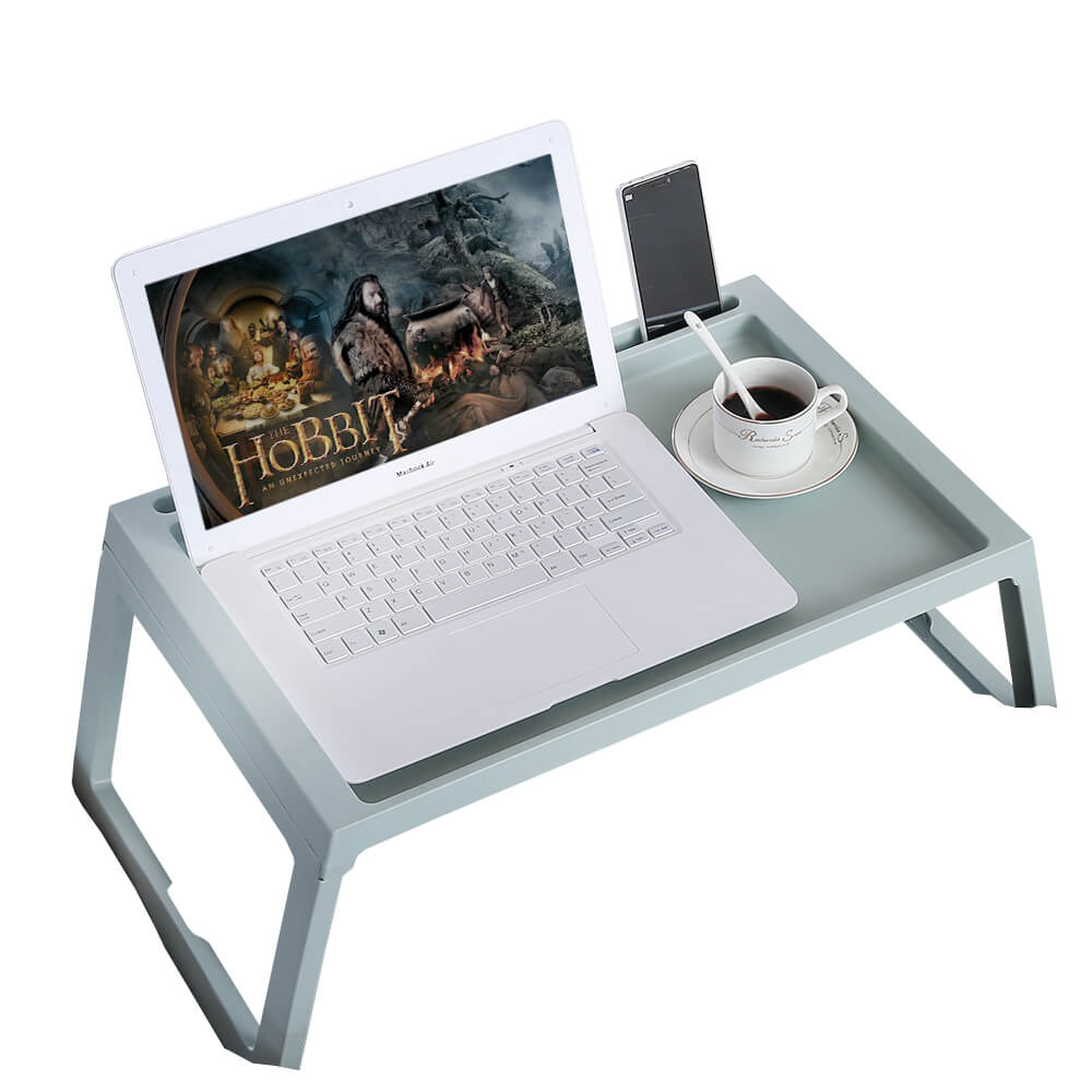 Foldable Desk Laptop Stand Breakfast Bed Tray Computer Portable Serving Table