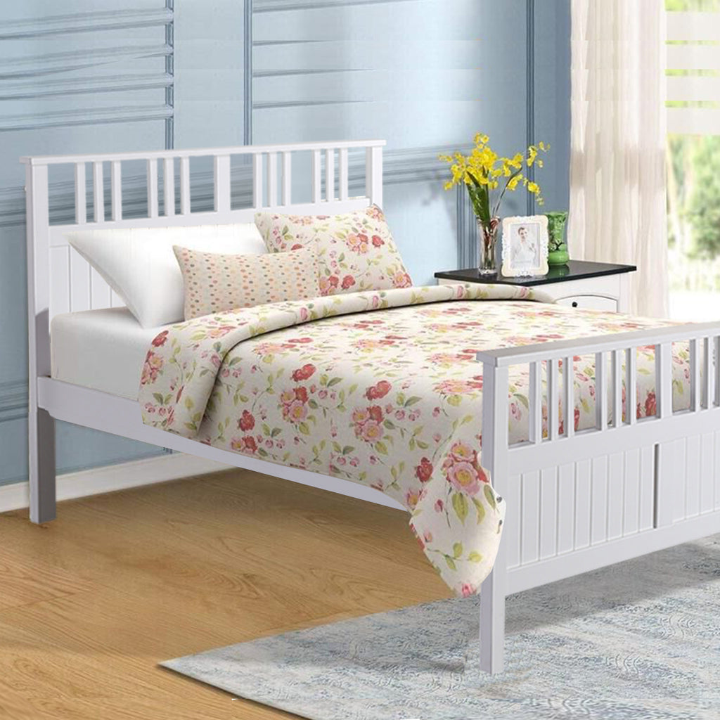 Levede Pine Wood Kids Children Bed Frame Mattress Platform Base King Single Size