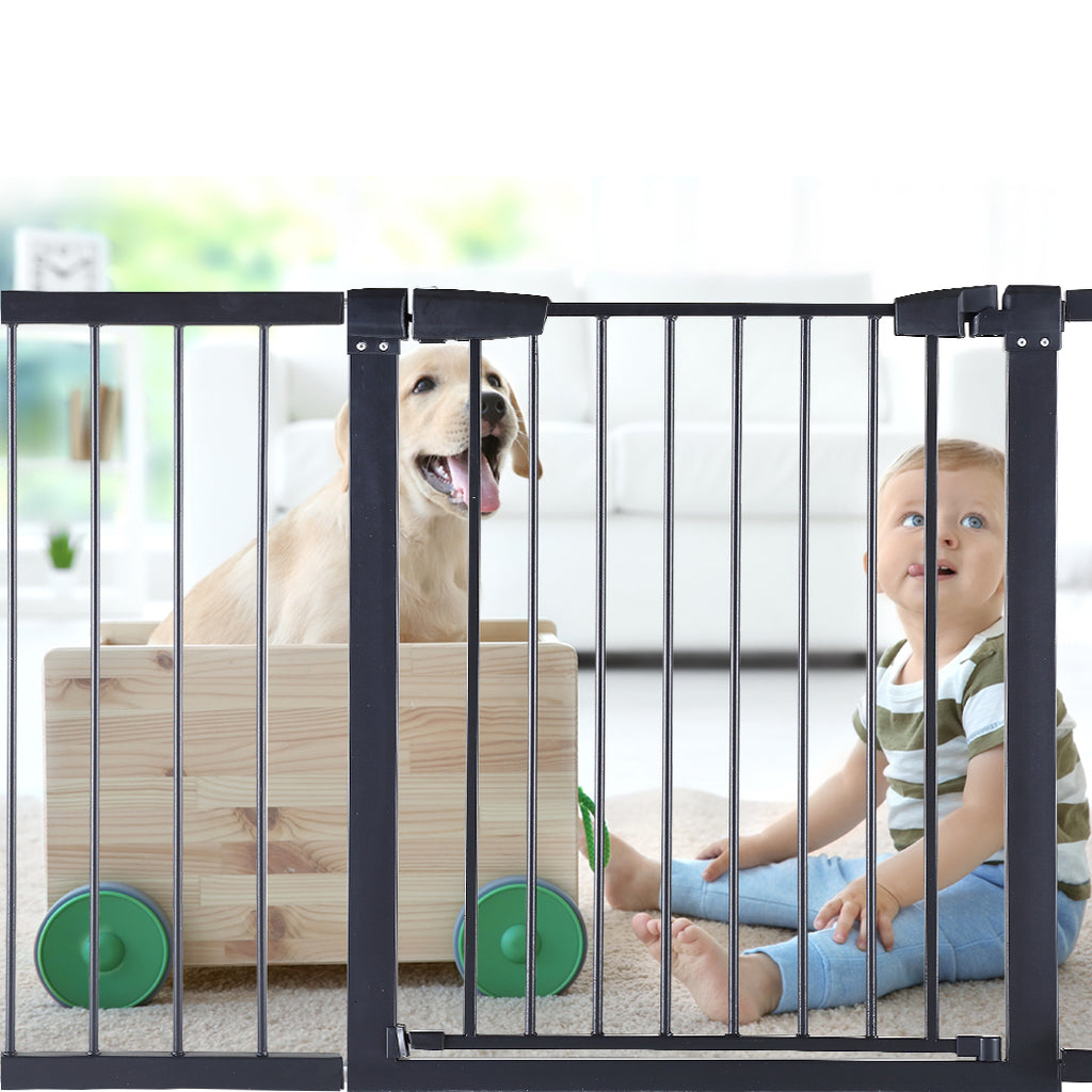 Baby Kids Pet Safety Security Gate Stair Barrier Doors Extension Panels 30cm BK